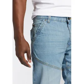 Arizona Bermudas "Tom", Herren, Gr. 62, N-Gr, blau (bleached), Denim/Jeans, Obermaterial: 100% Baumwolle, used, Basic, normal kniebedeckend, Hosen Bermudas, Topseller