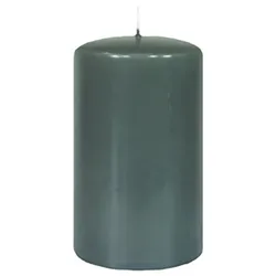Kopschitz Kerzen Mini Stumpenkerzen für den Weihnachtsbaum, Pyramide Grau 50 x Ø 30 mm, 20 Stück