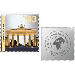 Exklusive Silberbriefmarken-Kollektion "Wahrzeichen der Welt"
