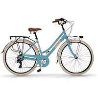 Via Veneto Retro-Fahrrad, Aluminium, Damenrad, von AIRBICI - blau