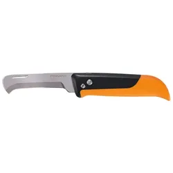 FISKARS Erntehelfer » K80«, klappbares Erntemesser - schwarz | orange