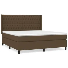 vidaXL Boxspringbett 180 x 200 cm Dunkelbraun