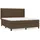 vidaXL Boxspringbett 180 x 200 cm Dunkelbraun