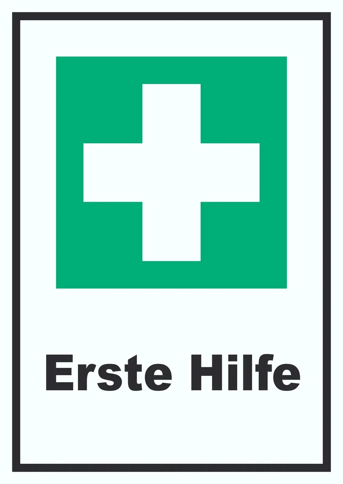 Preisvergleich Produktbild Erste Hilfe Schild A3 Rückseite selbstklebend