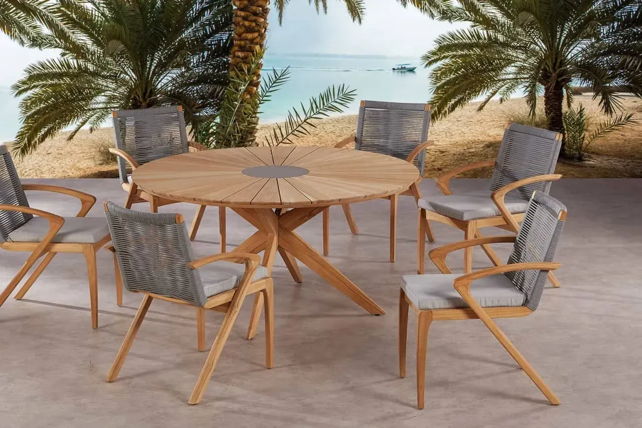 Teakholz Dining Gruppe Agadir 6-Personen