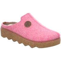 Rohde Pantoffel Hausschuh, Schlappen, Clog mit Profilsohle, Gr. 37 pink-meliert, - 42874053-37