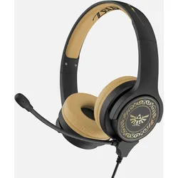 OTL Technologies Nintendo Zelda Crest Black and Gold Kids Interactive Kopfhörer Verkabelt Kopfband Gaming Braun, Grau