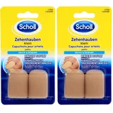 Scholl Zehenhaube klein - Schutz für die Zehen - mit extraweichem Schaumstoff - hilft bei schmerzhaften Zehen, Zehennägeln und Hühneraugen - beugt Druckstellen vor - 2 Stück (Packung mit 2)