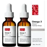 NATRAVOR Vegane Omega-3 natürliche Vasclear Tropfen, Natravor Omega3 Vas Clear Drops, Natravor Tropfen, Omega-3 Herzgesundheitsunterstützung, für jedermann (2 Stück)