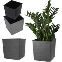 Kadax Blumentopf aus Kunststoff, mit Einlage, aus Kunststoff, 30