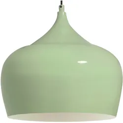 Bamyum Pendelleuchte Kreis, Ø30 cm, Metall Hängelampe, Minzgrün Lampe