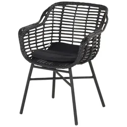 Hartman Cecilia Dining Stuhl Aluminium/Geflecht ohne Kissen - Royal White