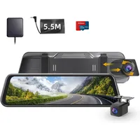 70mai 2.7K Spiegel Dashcam S500 mit 1080P Rückfahrkamera, Dashcam Auto Vorne Hinten 9.35'' IPS TouchScreen, Autokamera 138° Weitwinkel