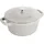 Staub Cocotte Twister Schmortopf rund, 20cm weißer Trüffel