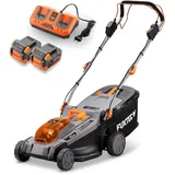FUXTEC Akku Rasenmäher 40V E2RM43PRO, 43cm, flexibler Antrieb, Mulchen, mit Akku