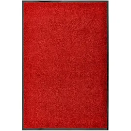 vidaXL Fußmatte 60 x 90 cm Rot