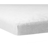 Traumschlaf Flausch Biber Boxspring Topper Spannbettlaken Flauschbiber in weiss