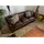 Massivmoebel24 Sofa Leder 3-Sitzer Braun