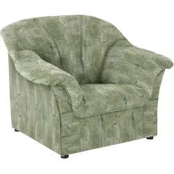 Sessel DOMO COLLECTION "Pegnitz zeitlos, elegante Armlehnen, komfortabel", grün, B:105cm H:82cm T:82cm, 100% Polyester, Sessel, Polstersessel