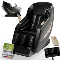 Juskys Massagesessel Paros Kunstleder 0 x 0 x 0 cm Schwarz mit Fernbedienung