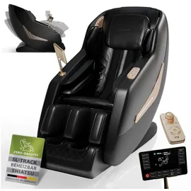 Juskys Massagesessel Paros Kunstleder 0 x 0 x 0 cm Schwarz mit Fernbedienung