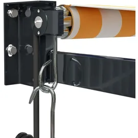 vidaXL Markise 400 cm gelb/weiß