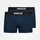 SNOCKS Boxershorts mit Snocks-Logo Blau S 2er Pack