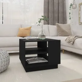 furnicato Couchtisch Schwarz Holzwerkstoff 55 x 43 x 55 cm