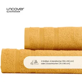 SCHIESSER Brooklyn Handtuch 50 x 100 cm gelb