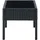 vidaXL Gartentisch 75 x 40 x 37 cm Schwarz