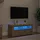 vidaXL TV-Schrank mit LED-Leuchten 90x35x40 cm Braun Holz