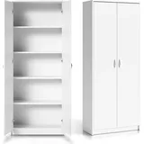 home collective Kleiderschrank Mehrzweckschrank 74 x 180 x 0 cm Weiß