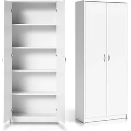 home collective Kleiderschrank Mehrzweckschrank 74 x 180 x 0 cm Weiß