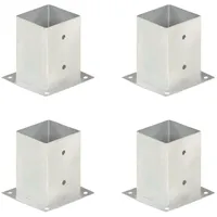 vidaXL Pfostenanker 4 Stk. Verzinktes Metall 101 mm