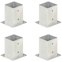 vidaXL Pfostenanker 4 Stk. Verzinktes Metall 101 mm