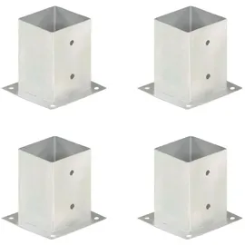 vidaXL Pfostenanker 4 Stk. Verzinktes Metall 101 mm
