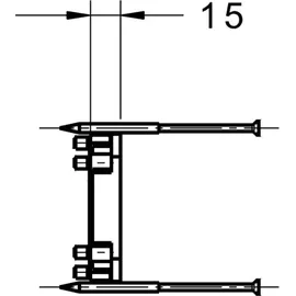 Hansa Verlängerungssatz 15 mm Grundkörper