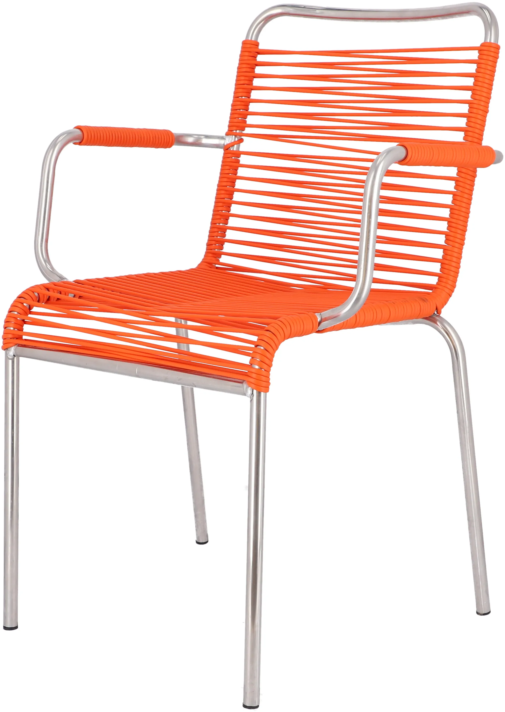Jan Kurtz Mya Spaghetti Stapelsessel Aluminium/PVC-Band - Silber