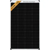 EnjoySolar enjoy solar® Bifaziales PERC Monokristallines Solarmodul, 182mm Solarzellen,