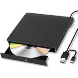 Yaeonku Externes Blu Ray CD DVD Laufwerk, USB 3.0 Typ-C 3D Bluray CD DVD BD Lese/Schreib Brenner Slim Optical Bluray, Externer Blu Ray Player für Windows XP/7/8/10/11 MacOS für PC,Laptop,Desktop,Mac