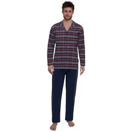 Götzburg Pyjama in Rot/Blau L