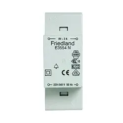 1St. Friedland E3554N Klingeltransformator 240 V/8 V/2 A, grau, E3554 N