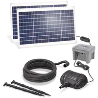 esotec Solar Bachlauf-SET für Gartenteich 70/2800 mit LIFEPO4 AKKU Pumpe 101942