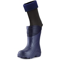 Ladeheid Kinder Mädchen Jungen Wärmende Stiefelsocken für Gummistiefel Innenschuh KL045 (Dunkelblau, 35 EU) - 35 EU