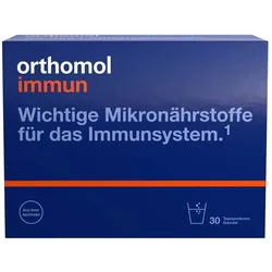 Orthomol Immun - Mikronährstoffe zur Unterstützung des Immunsystems mit Vitamin C, D und Zink Granulat Beutel 30 St 30 St Beutel