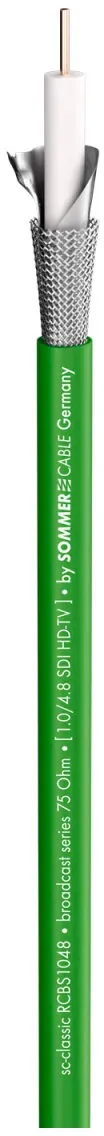 Videokabel SC-RG Classic Broadcast; 1 x 1,00; PVC Ø 7,10 mm; 75 O; grün