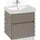 Villeroy & Boch Collaro Waschtischunterschrank C008B0AB 55,4x54,6x44,4cm, Waschbecken mittig, LED-Beleuchtung, Black oak