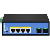 19twenty8 Ernitec 4-port 1000Mbps Industrial 4 Ports), Netzwerk Switch, Schwarz