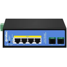 19twenty8 Ernitec 4-port 1000Mbps Industrial 4 Ports), Netzwerk Switch, Schwarz