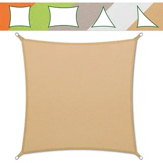 Karat Sonnensegel Wasserabweisend - Wasserabweisendes Sand 3 x 3 m